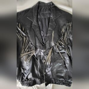Genuine Fringe Leather Jacket